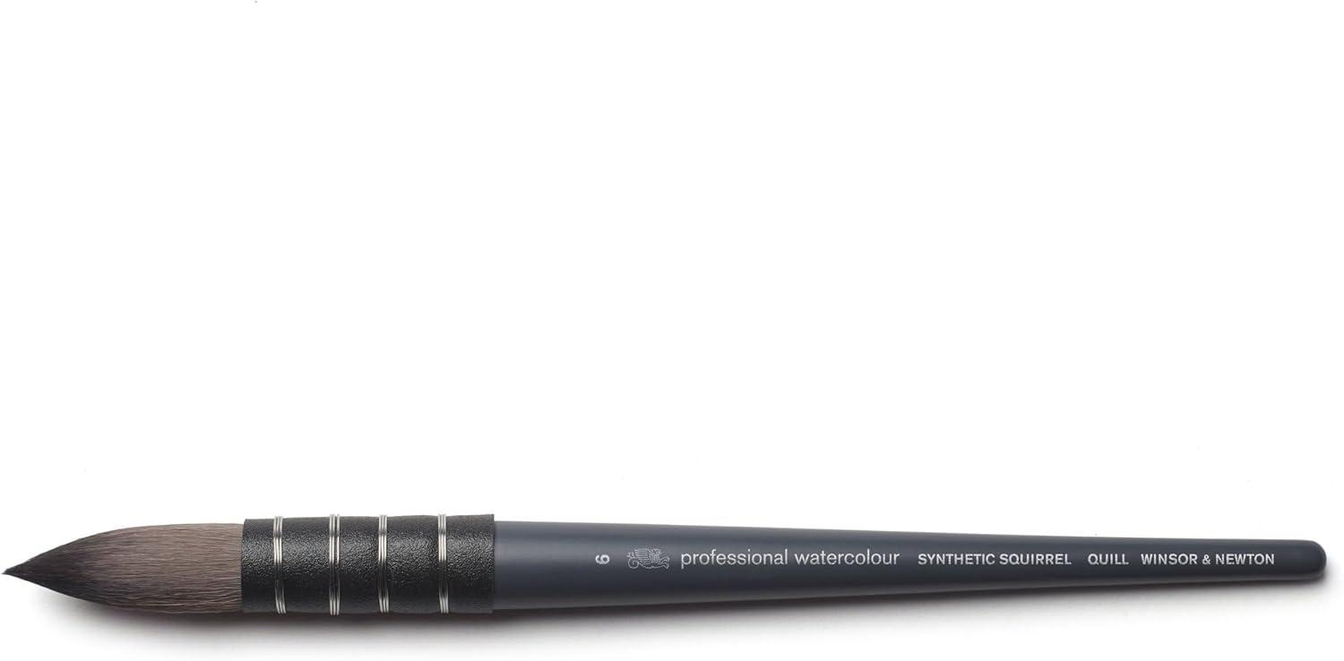 imageWinsor amp Newton Professional Watercolour Synthetic Squirrel Quill Brush Size 06