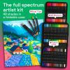 ARTISTRO 48 Dual-Tip Acrylic Paint Pens With Storage Bag for Calligraphy – Markers With Brush + Fine Precision Tips – Multisurface Painting for Fabric, Rock, Glass, Wood & More