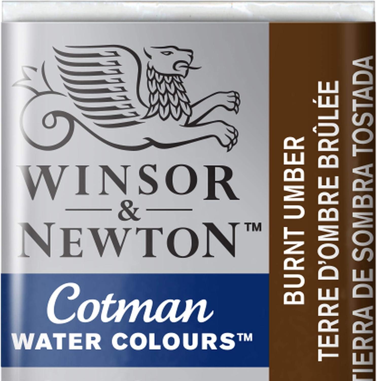 imageWinsor amp Newton Cotman Watercolor Paint 21ml 071oz Tube Intense Phthalo BlueBurnt Umber