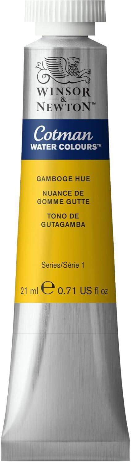 imageWinsor amp Newton Cotman Watercolor Paint 21ml 071oz Tube Intense Phthalo BlueGamboge Hue