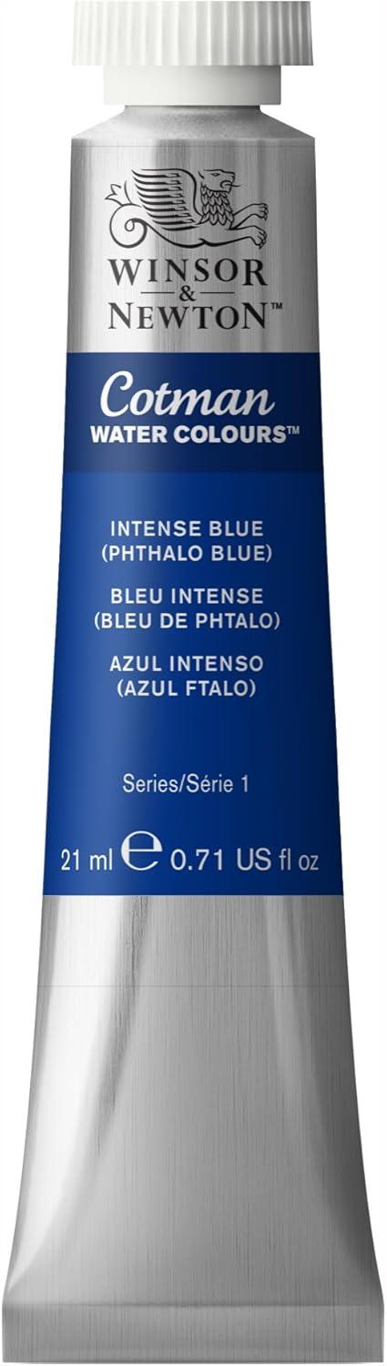 imageWinsor amp Newton Cotman Watercolor Paint 21ml 071oz Tube Intense Phthalo BlueIntense Phthalo Blue