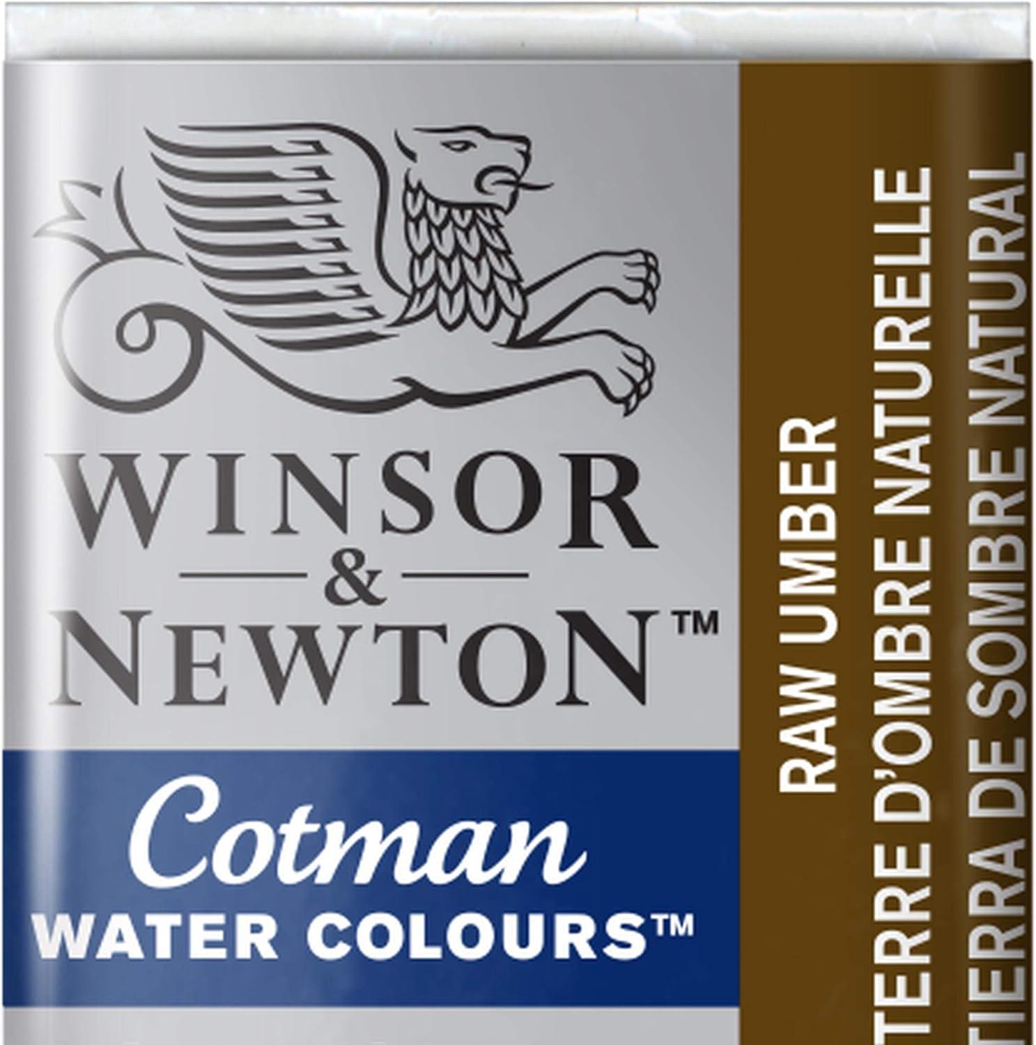 imageWinsor amp Newton Cotman Watercolor Paint 21ml 071oz Tube Intense Phthalo BlueRaw Umber