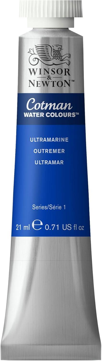 imageWinsor amp Newton Cotman Watercolor Paint 21ml 071oz Tube Intense Phthalo BlueUltramarine