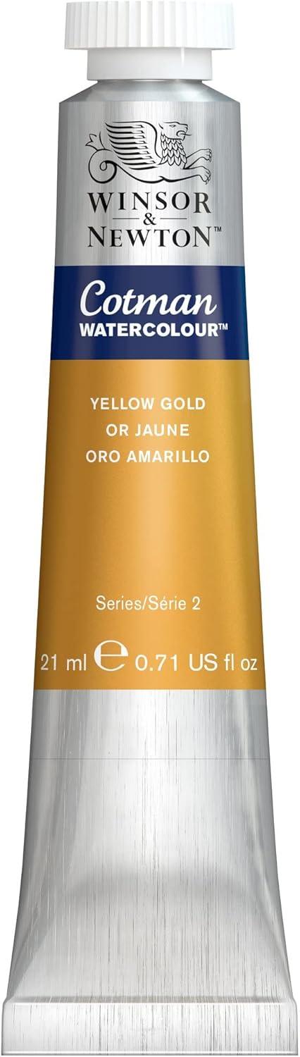 imageWinsor amp Newton Cotman Watercolor Paint 21ml 071oz Tube Intense Phthalo BlueYellow Gold