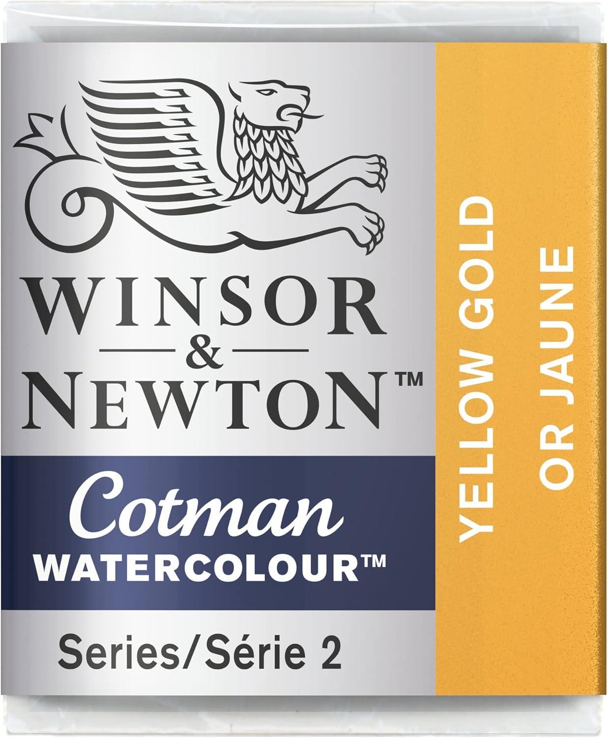imageWinsor amp Newton Cotman Watercolor Paint 21ml 071oz Tube Intense Phthalo BlueYellow Gold
