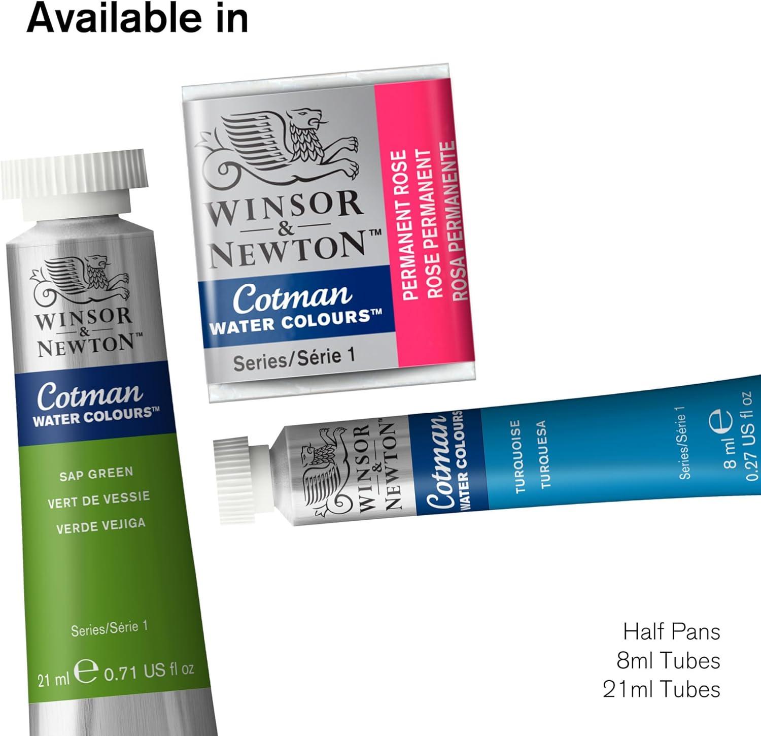 imageWinsor amp Newton Cotman Watercolor Paint Half Pan Alizarin Crimson HueCadmium Red Pale Hue
