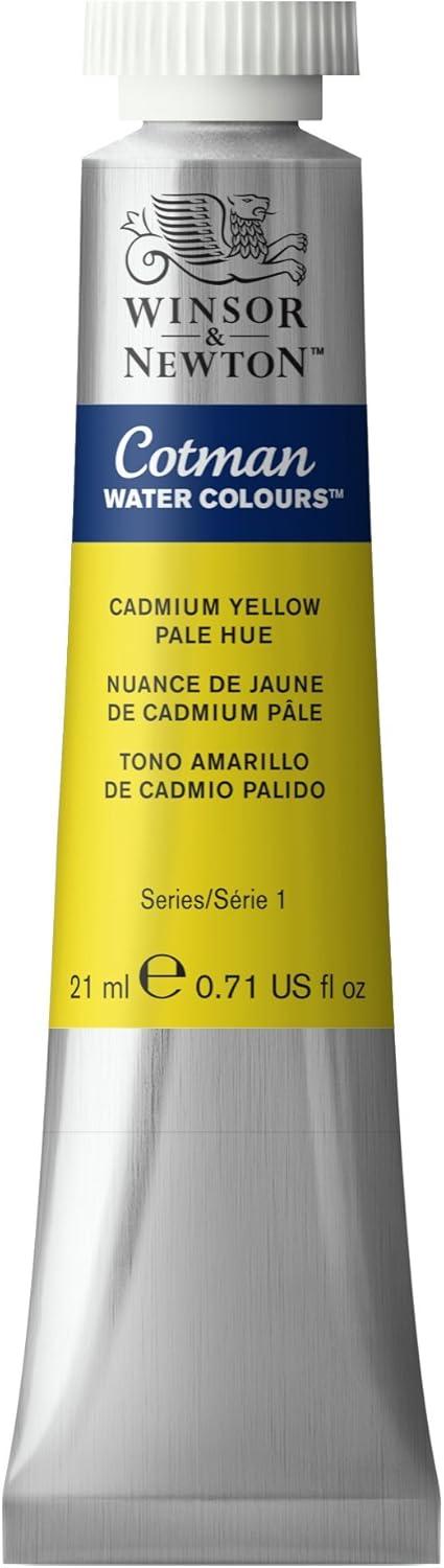 imageWinsor amp Newton Cotman Watercolor Paint Half Pan Alizarin Crimson HueCadmium Yellow Pale Hue