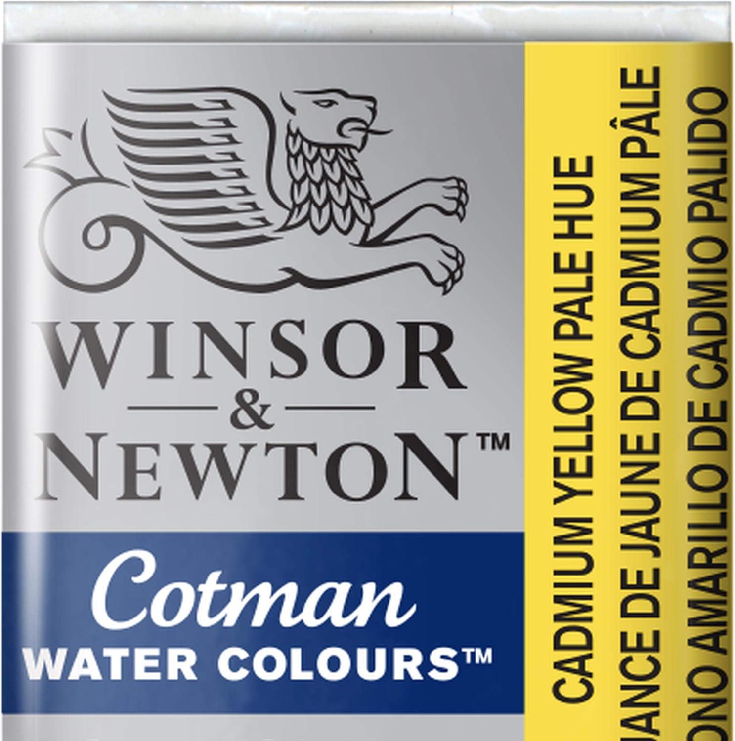 imageWinsor amp Newton Cotman Watercolor Paint Half Pan Alizarin Crimson HueCadmium Yellow Pale Hue
