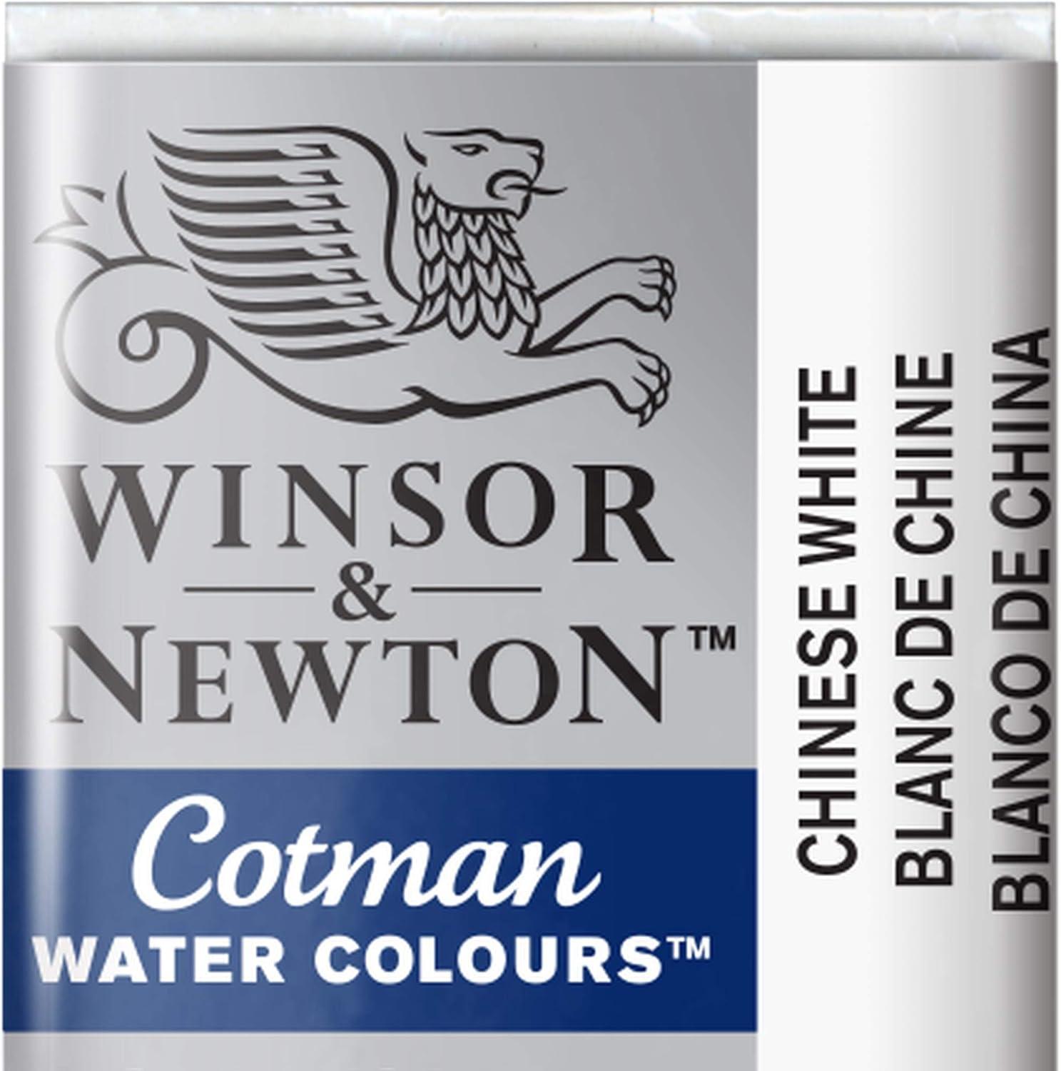 imageWinsor amp Newton Cotman Watercolor Paint Half Pan Alizarin Crimson HueChinese White