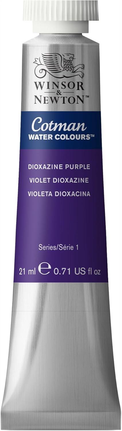 imageWinsor amp Newton Cotman Watercolor Paint Half Pan Alizarin Crimson HueDioxazine Violet