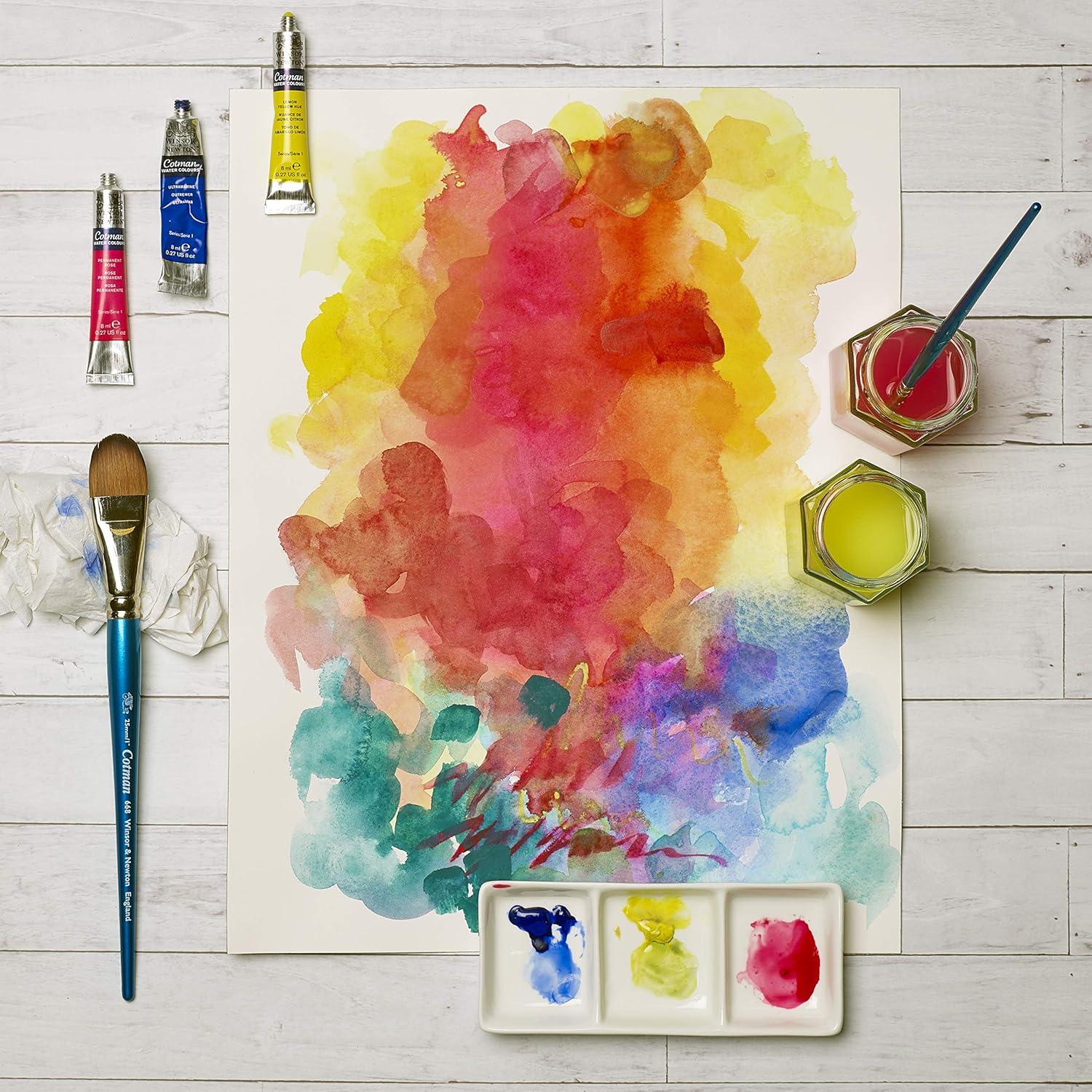 imageWinsor amp Newton Cotman Watercolor Paint Half Pan Alizarin Crimson HueDioxazine Violet