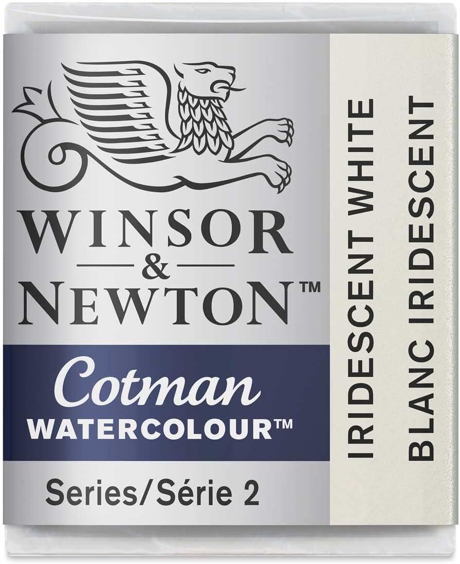 imageWinsor amp Newton Cotman Watercolor Paint Half Pan Alizarin Crimson HueIridescent White
