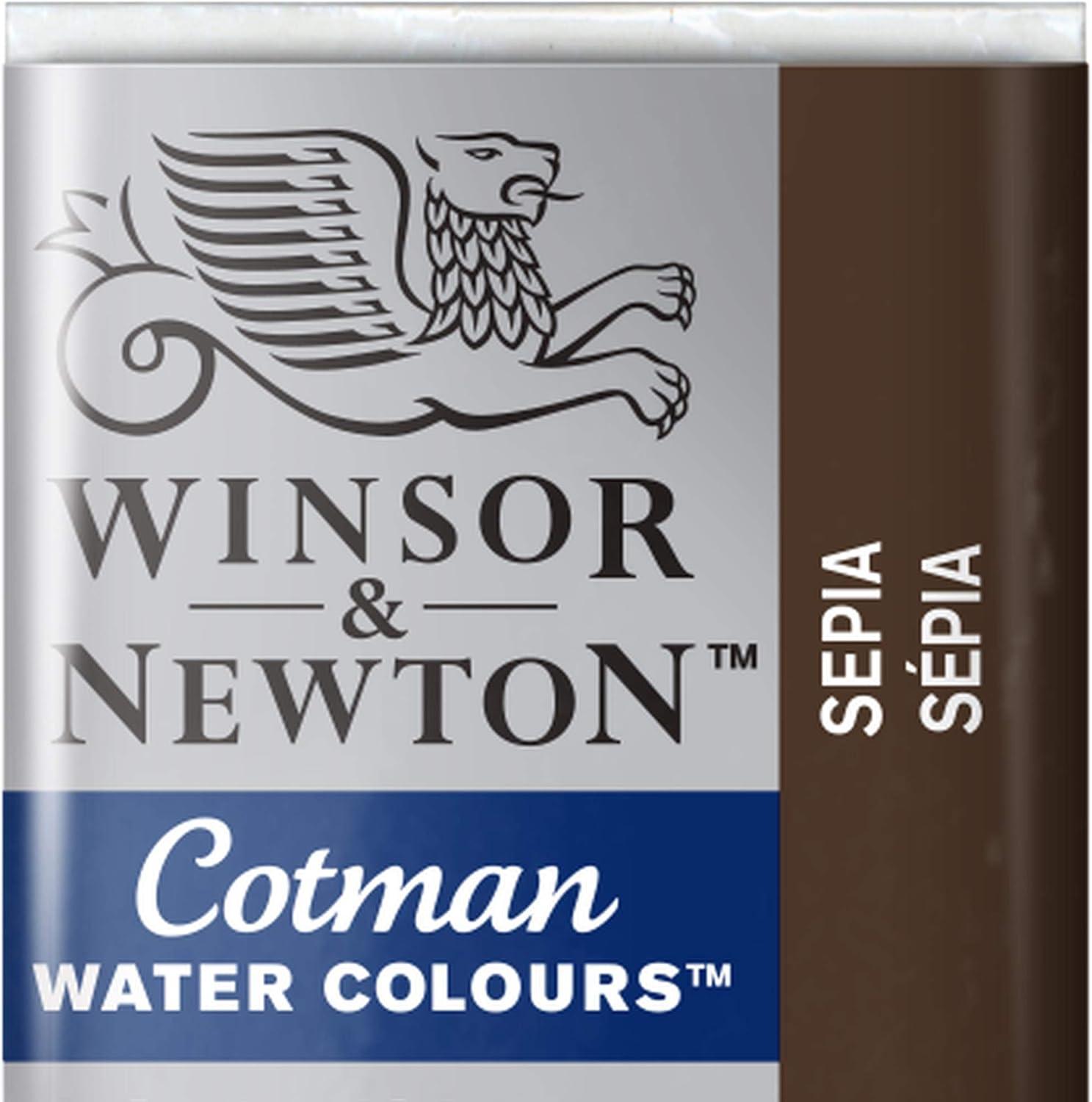 imageWinsor amp Newton Cotman Watercolor Paint Half Pan Alizarin Crimson HueSepia