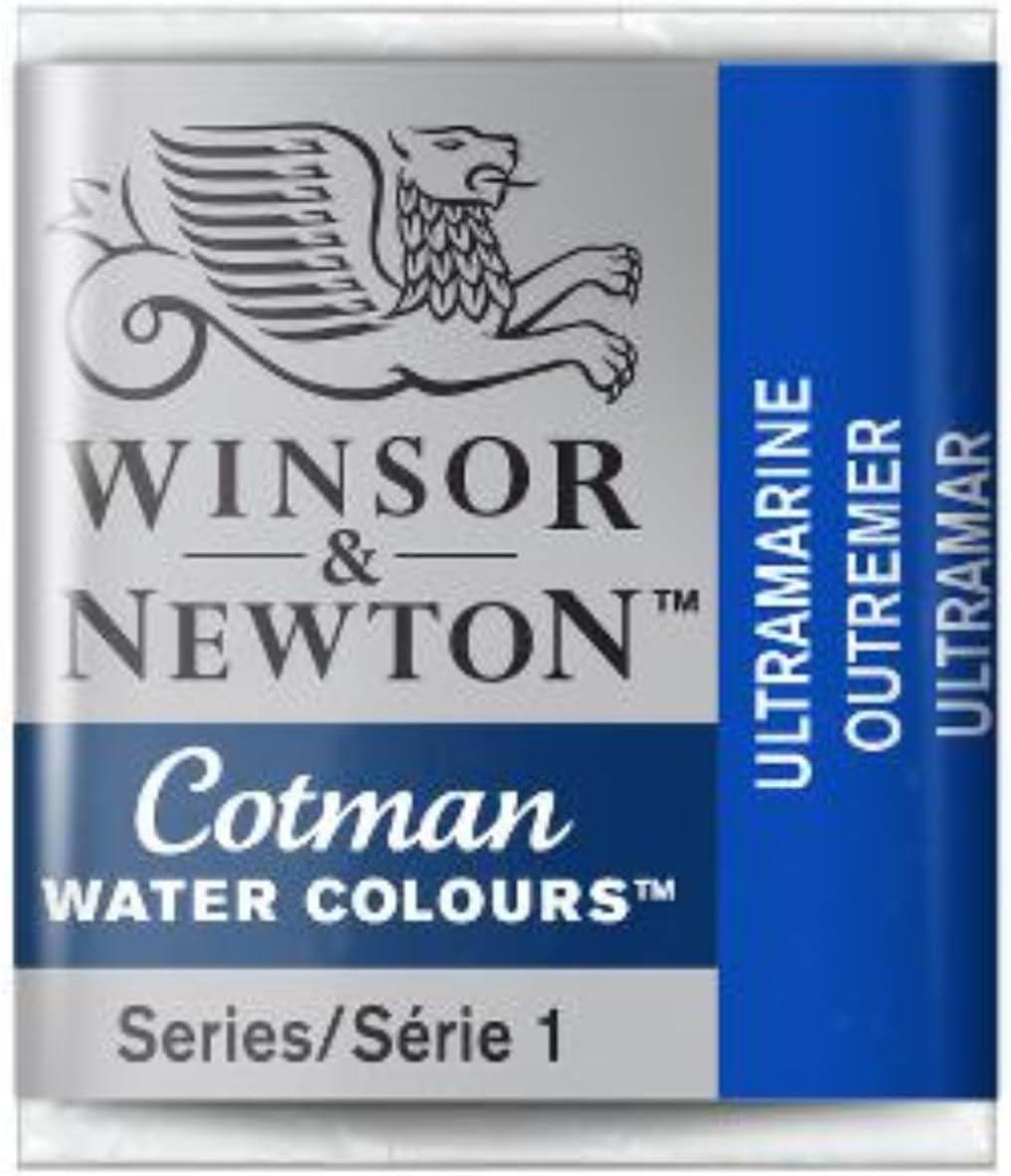 imageWinsor amp Newton Cotman Watercolor Paint Half Pan Alizarin Crimson HueUltramarine
