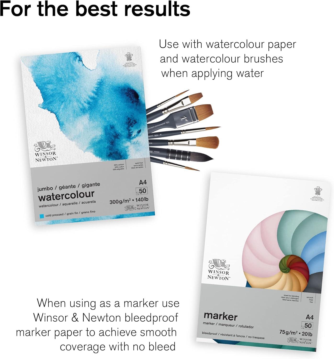 imageWinsor amp Newton ProMarker Watercolor Marker Set 24 Count Basic TonesFoliage Tones
