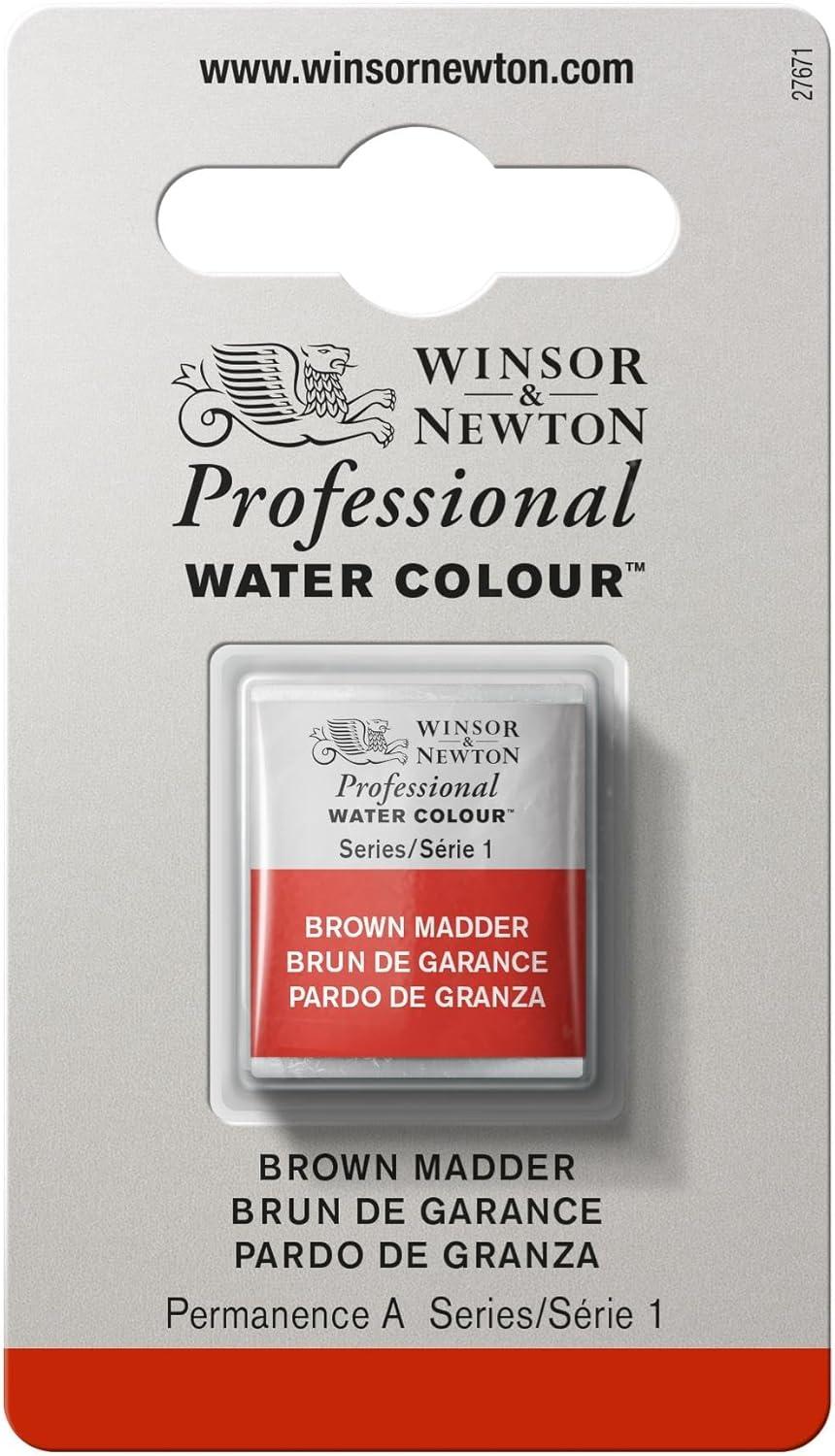 imageWinsor amp Newton Professional Watercolor 14ml 047oz Tube Lemon Yellow DeepBrown Madder