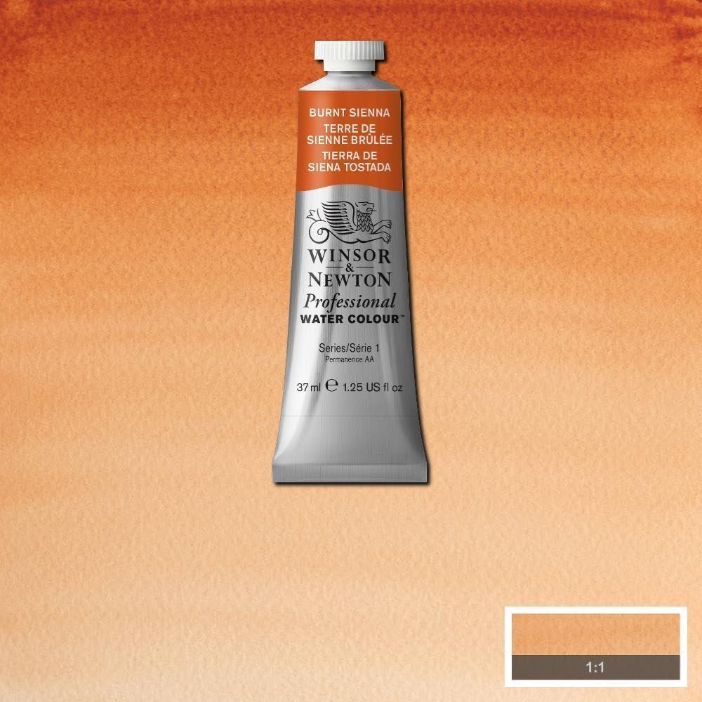 imageWinsor amp Newton Professional Watercolor 14ml 047oz Tube Lemon Yellow DeepBurnt Sienna