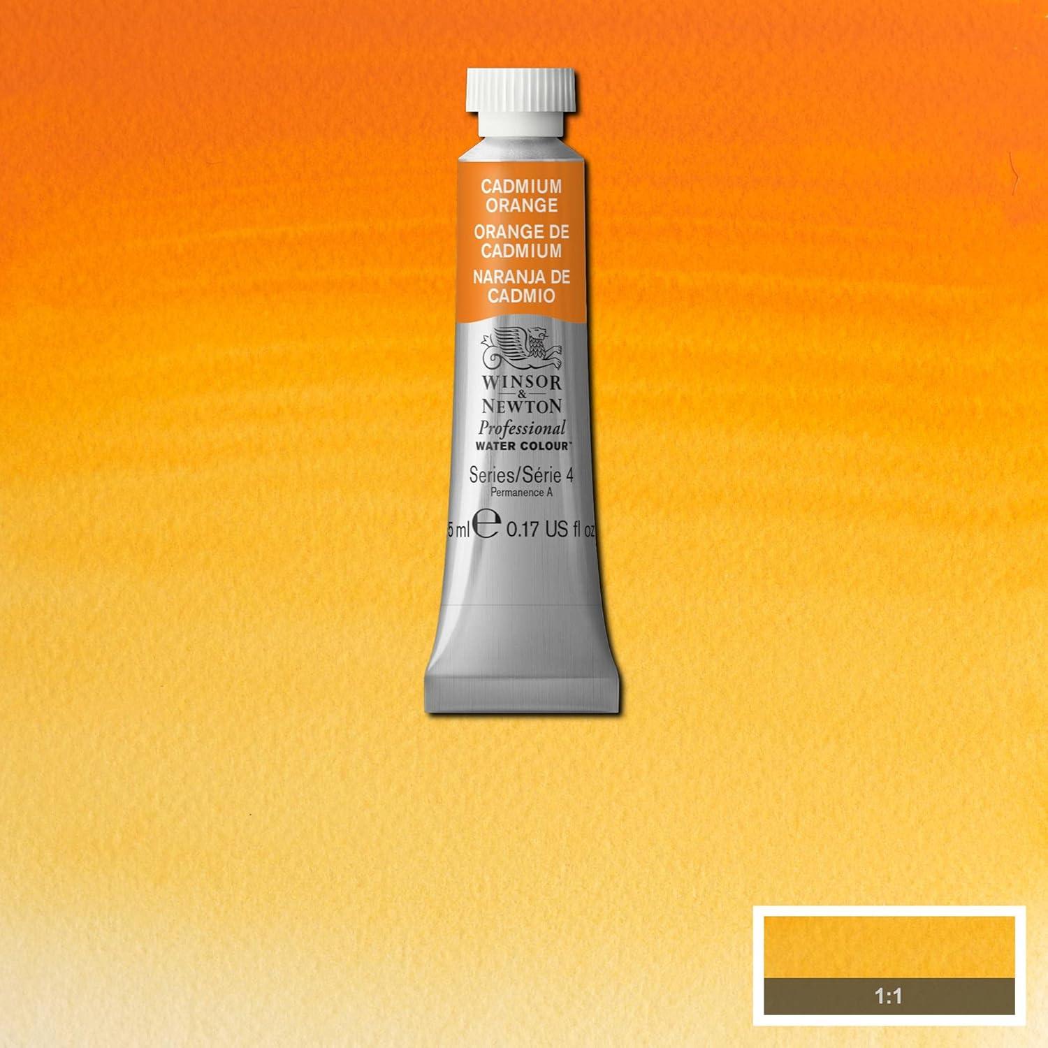 imageWinsor amp Newton Professional Watercolor 14ml 047oz Tube Lemon Yellow DeepCadmium Yellow Orange