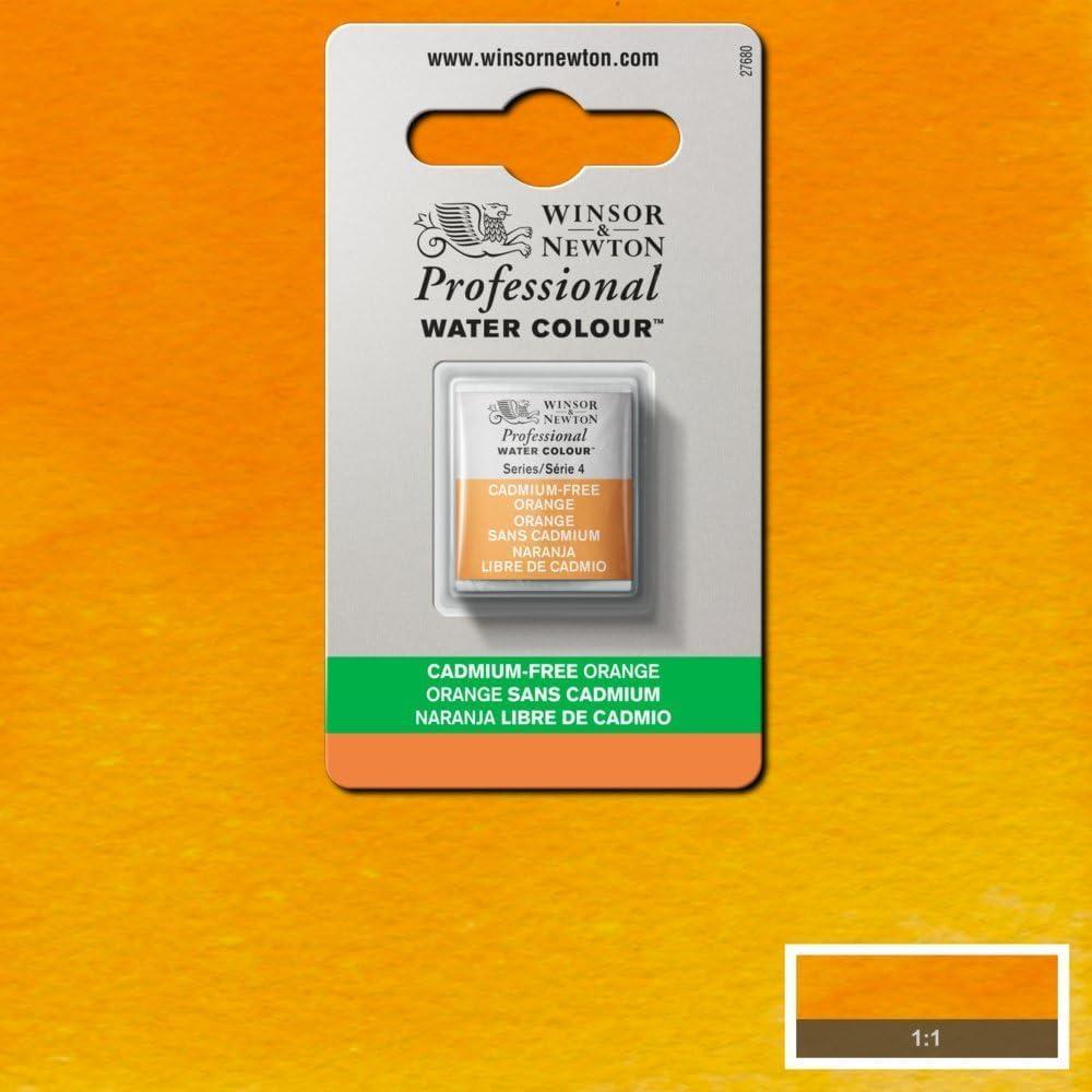imageWinsor amp Newton Professional Watercolor 14ml 047oz Tube Lemon Yellow DeepCadmiumfree Orange