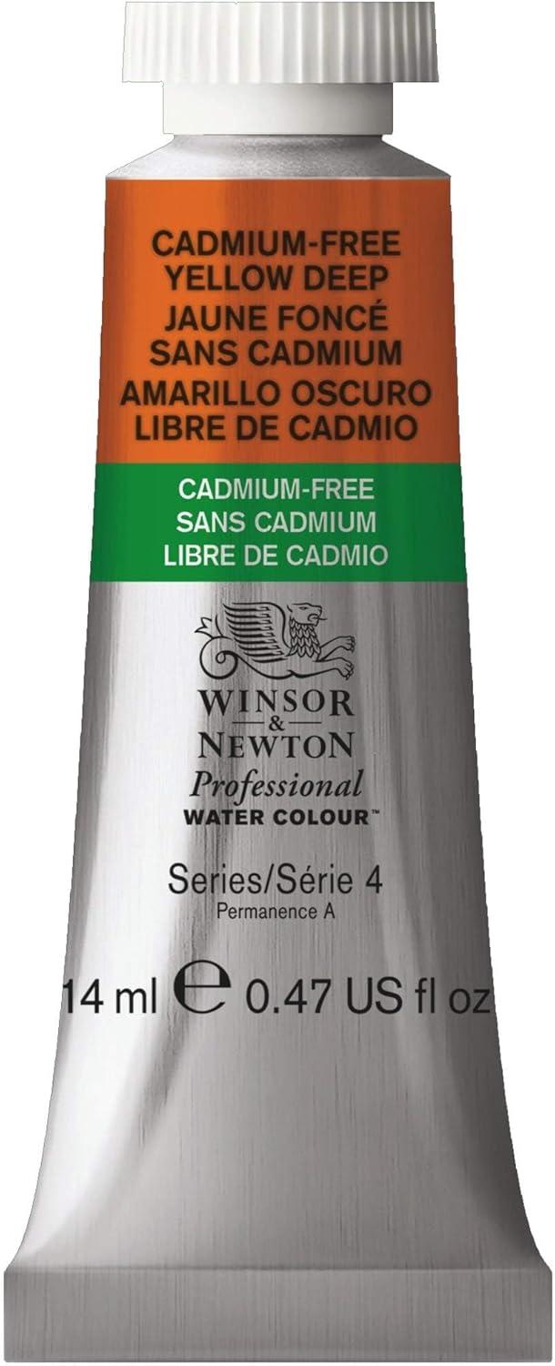 imageWinsor amp Newton Professional Watercolor 14ml 047oz Tube Lemon Yellow DeepCadmiumfree Yellow Deep