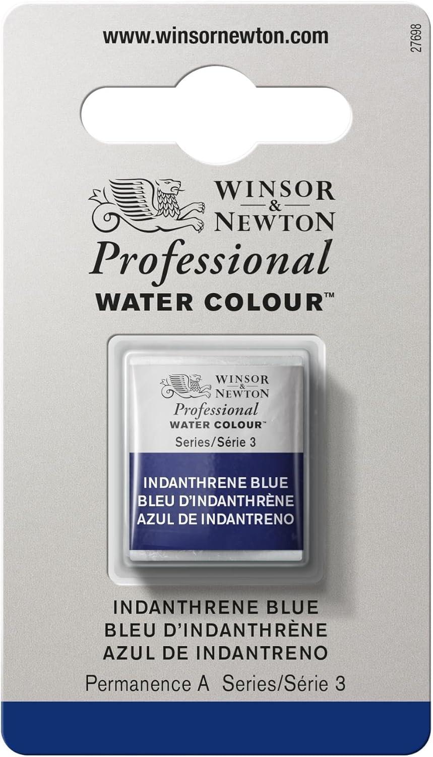 imageWinsor amp Newton Professional Watercolor 14ml 047oz Tube Lemon Yellow DeepIndanthrene Blue
