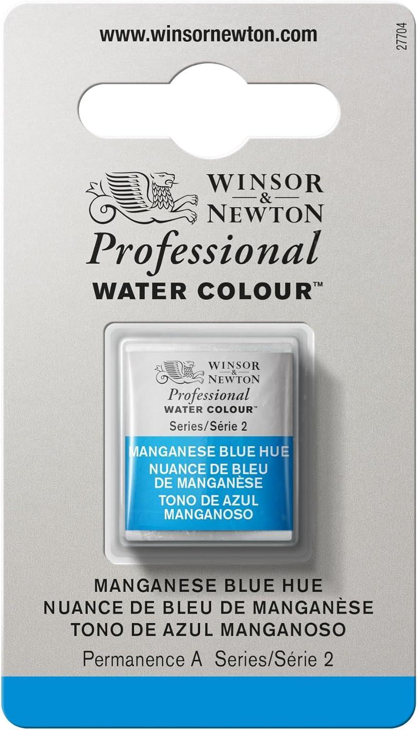 imageWinsor amp Newton Professional Watercolor 14ml 047oz Tube Lemon Yellow DeepManganese Blue Hue