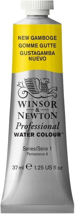 imageWinsor amp Newton Professional Watercolor 14ml 047oz Tube Lemon Yellow DeepNew Gamboge