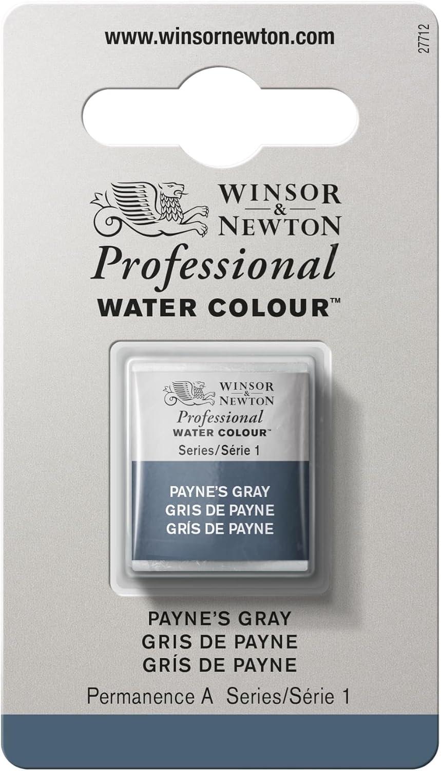 imageWinsor amp Newton Professional Watercolor 14ml 047oz Tube Lemon Yellow DeepPaynes Gray