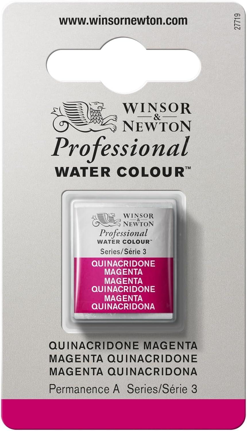 imageWinsor amp Newton Professional Watercolor 14ml 047oz Tube Lemon Yellow DeepQuinacridone Magenta