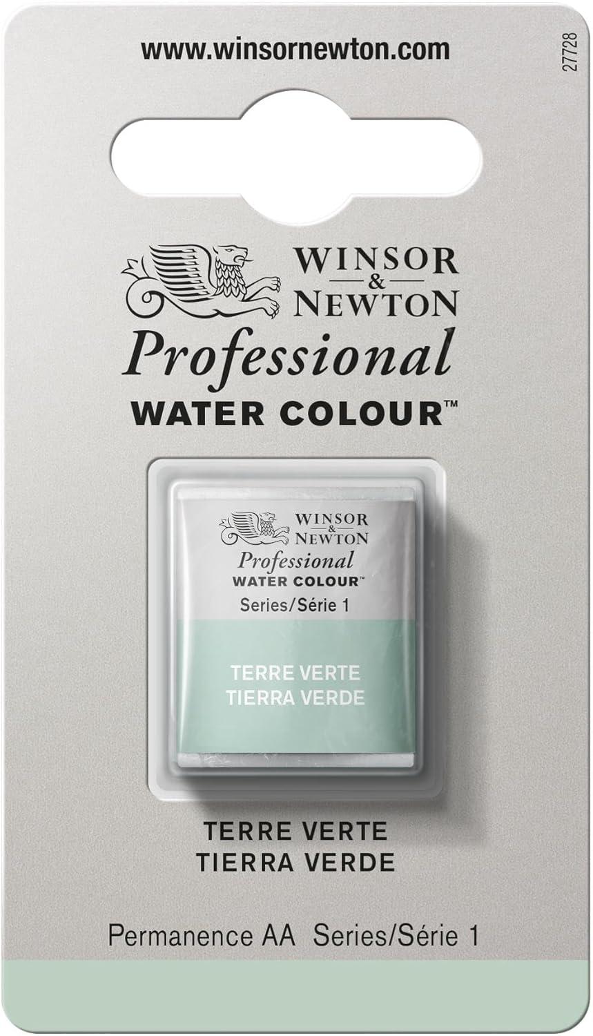 imageWinsor amp Newton Professional Watercolor 14ml 047oz Tube Lemon Yellow DeepTerre Verte