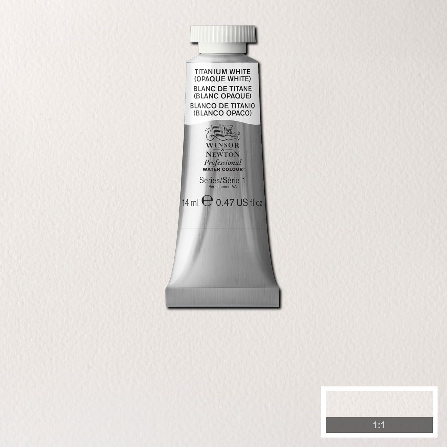 imageWinsor amp Newton Professional Watercolor 14ml 047oz Tube Lemon Yellow DeepTitanium White