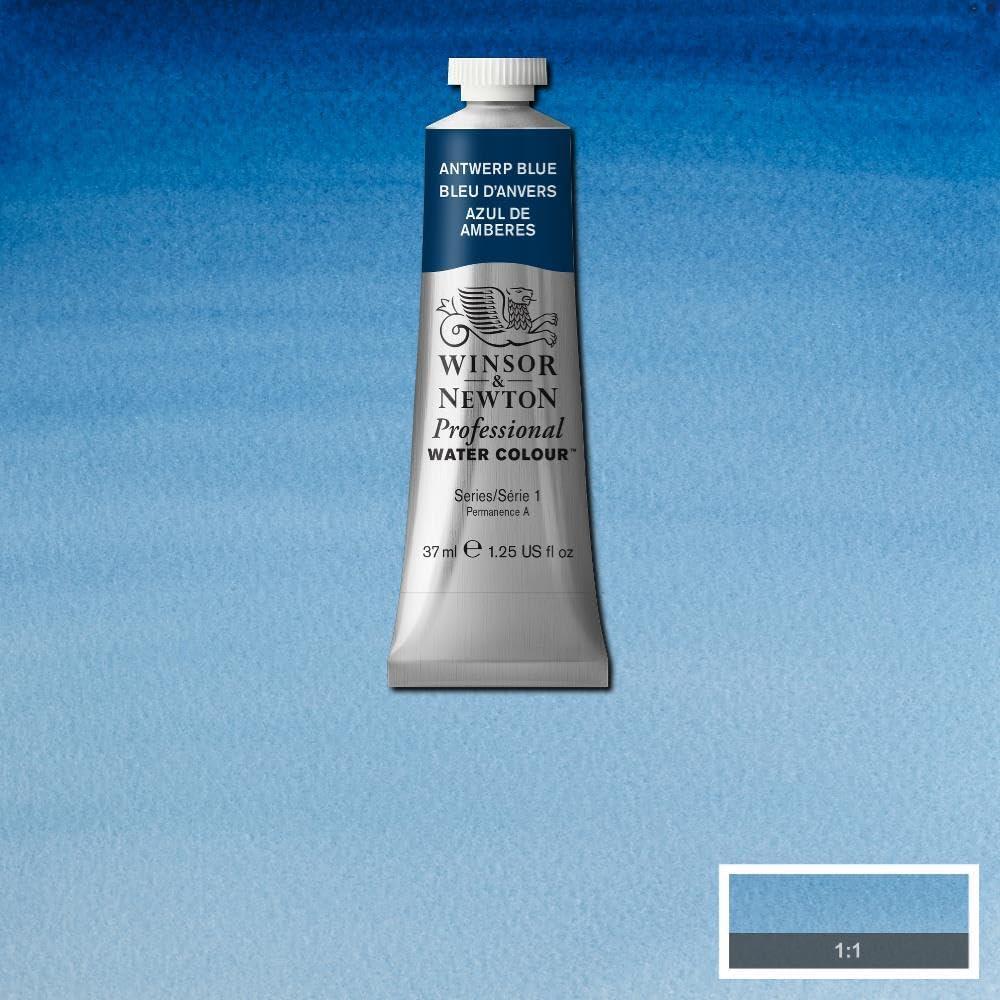 imageWinsor amp Newton Professional Watercolour Revival Collection Half Pan Tyrian PurpleAntwerp Blue