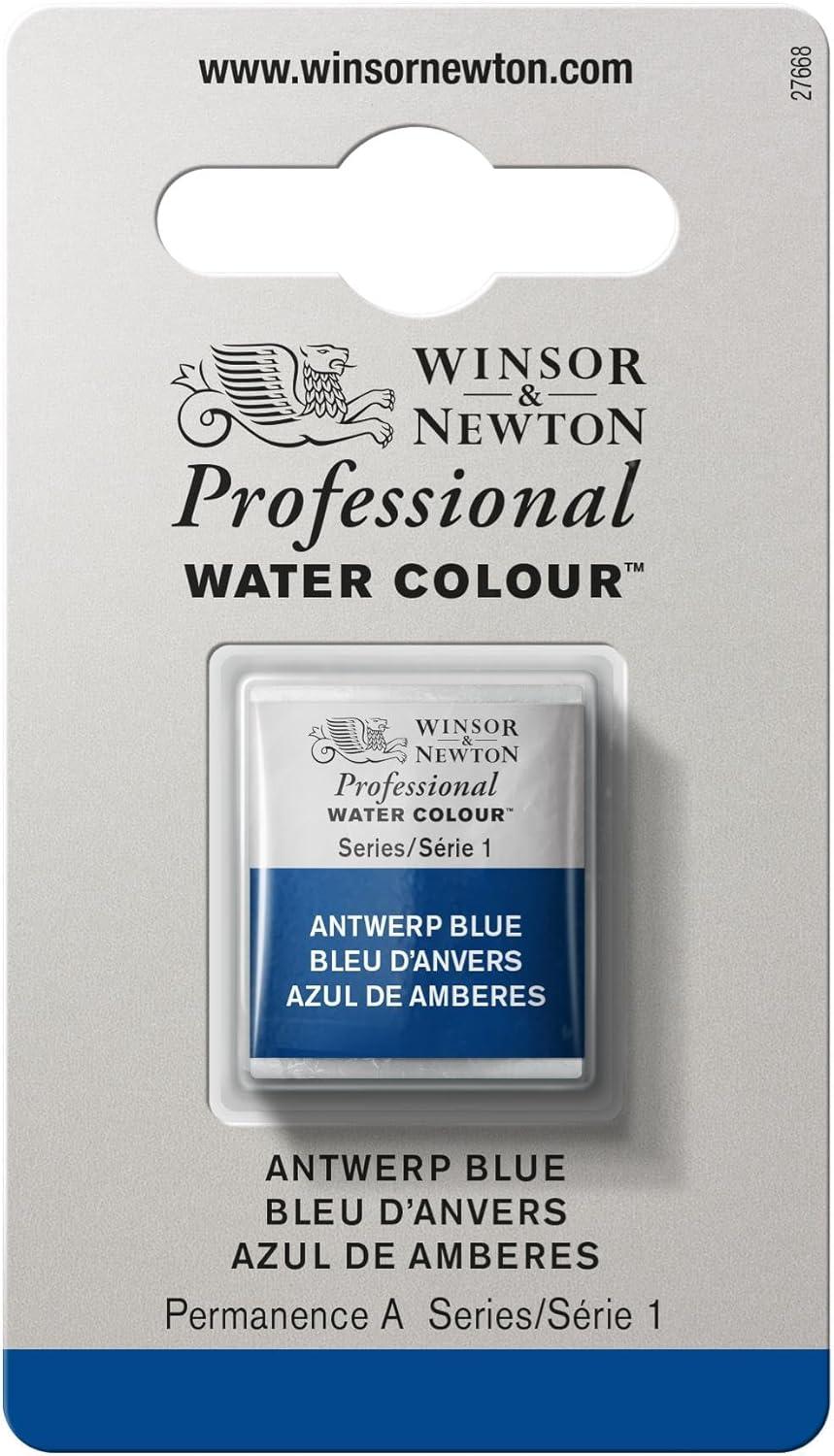 imageWinsor amp Newton Professional Watercolour Revival Collection Half Pan Tyrian PurpleAntwerp Blue