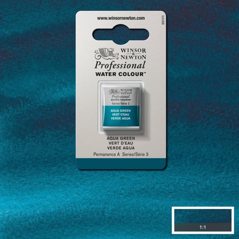 imageWinsor amp Newton Professional Watercolour Revival Collection Half Pan Tyrian PurpleAqua Green