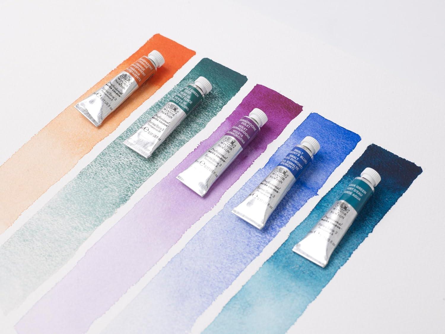imageWinsor amp Newton Professional Watercolour Revival Collection Half Pan Tyrian PurpleAqua Green