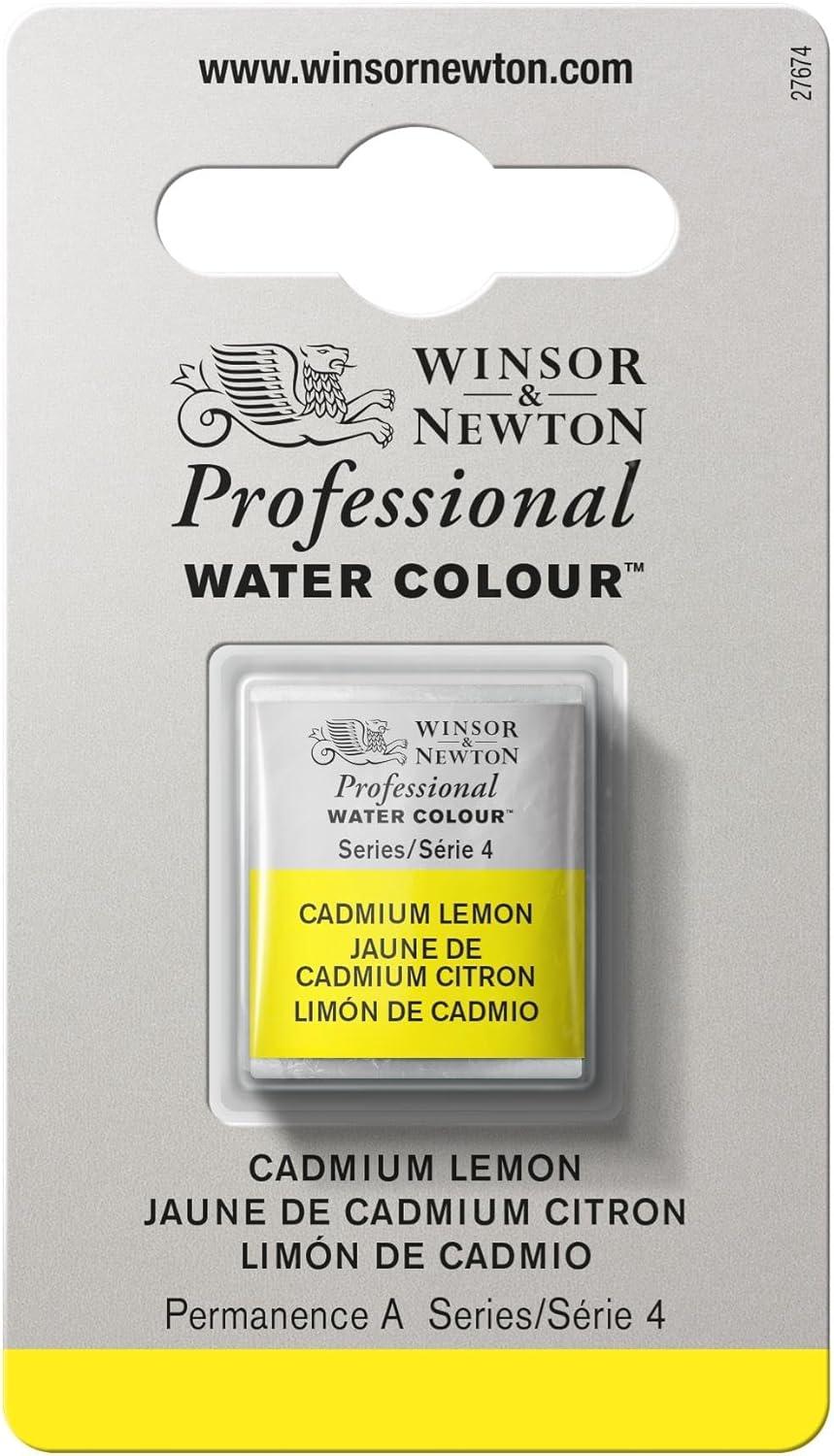 imageWinsor amp Newton Professional Watercolour Revival Collection Half Pan Tyrian PurpleCadmium Lemon