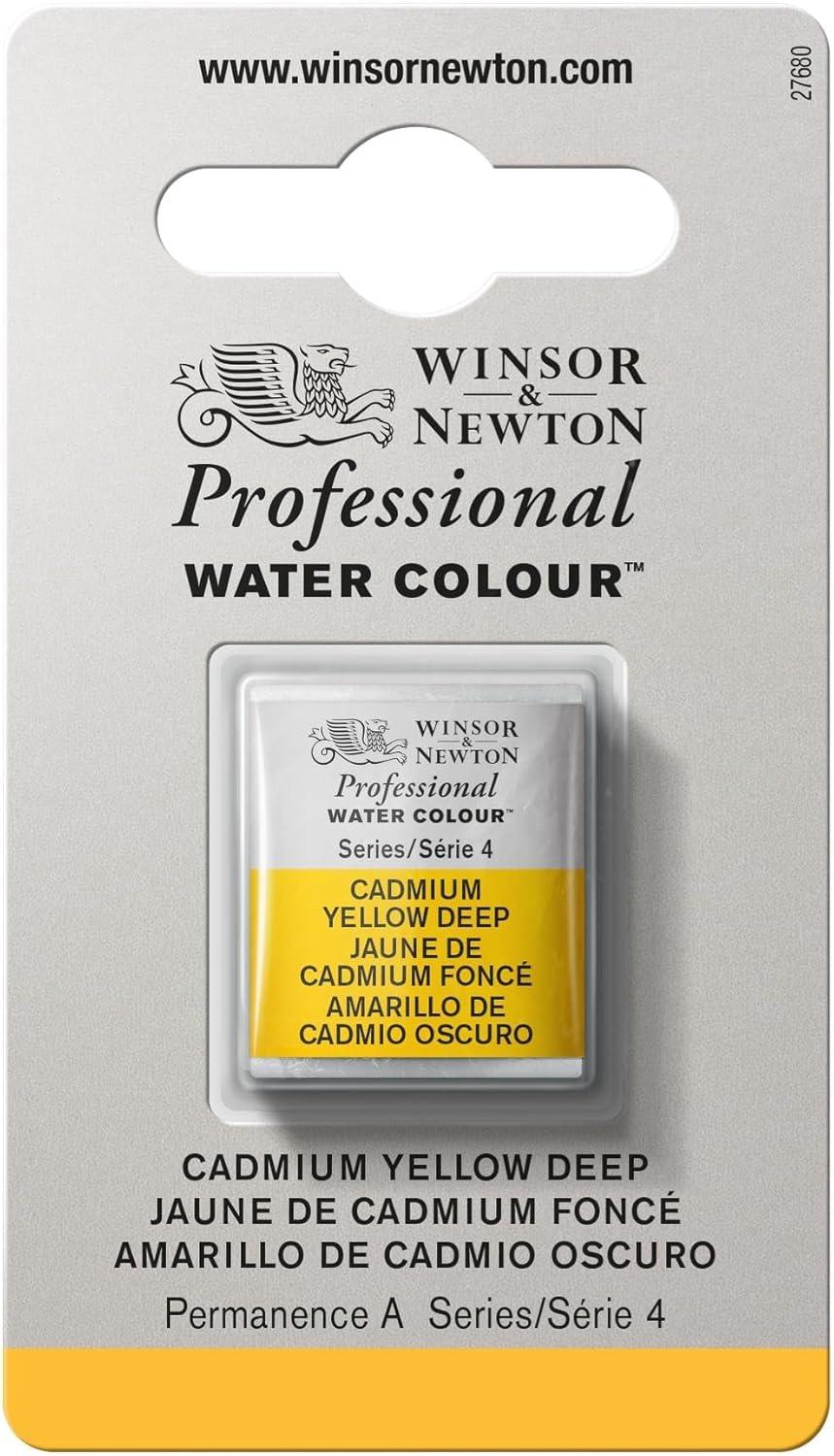 imageWinsor amp Newton Professional Watercolour Revival Collection Half Pan Tyrian PurpleCadmium Yellow Deep