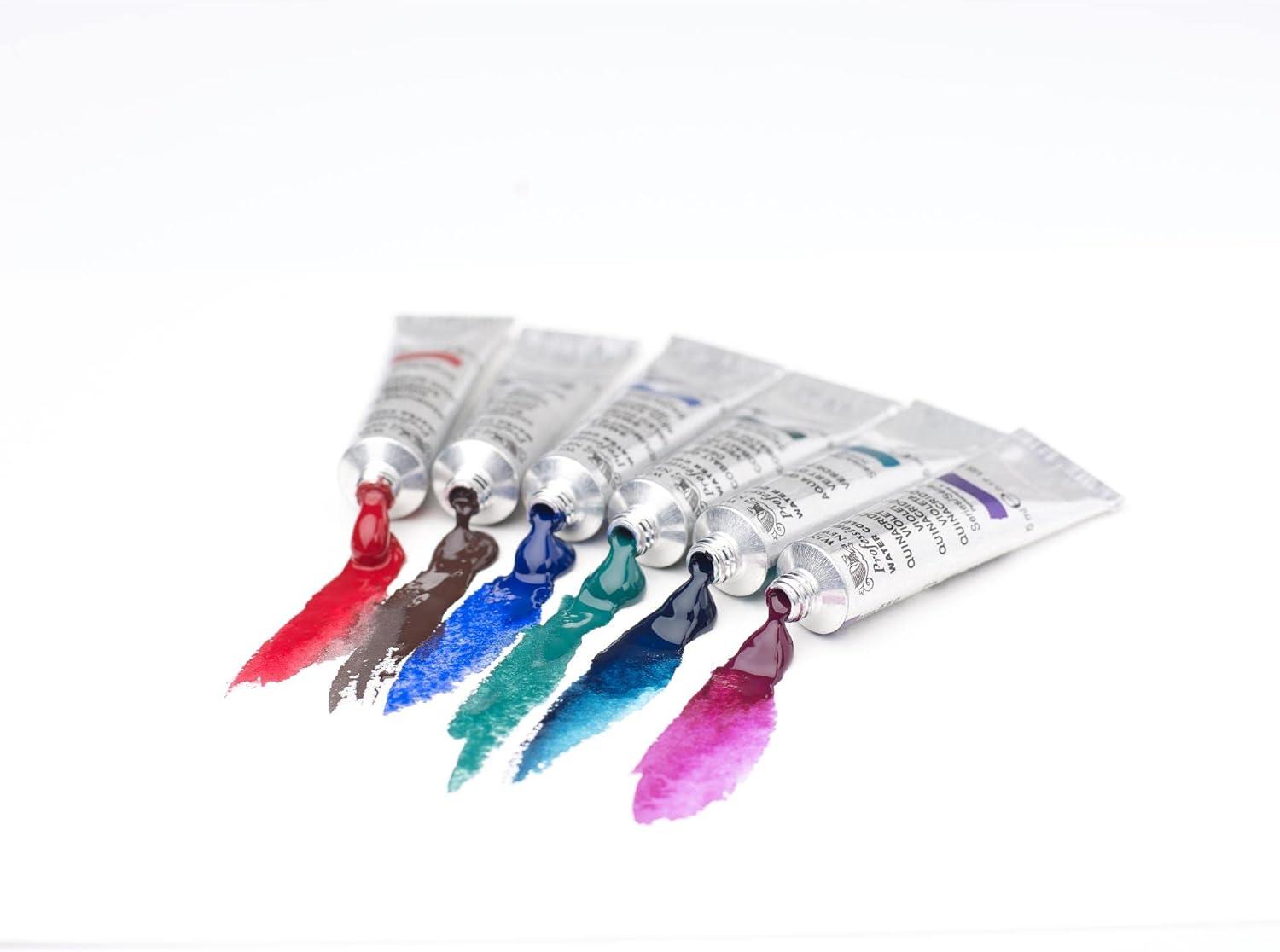 imageWinsor amp Newton Professional Watercolour Revival Collection Half Pan Tyrian PurpleCadmium Yellow Orange