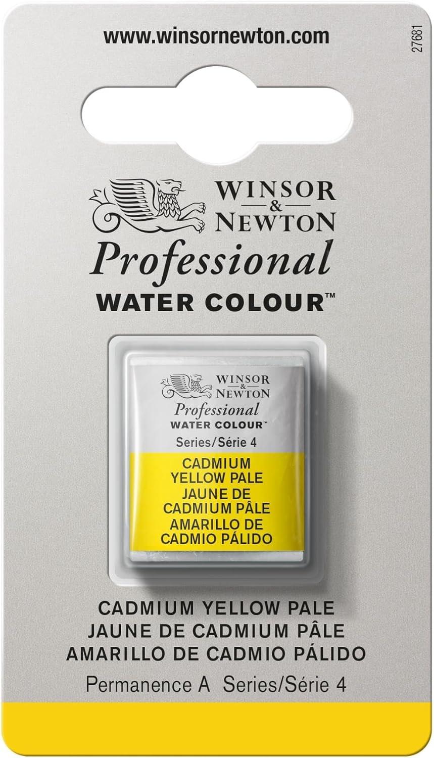 imageWinsor amp Newton Professional Watercolour Revival Collection Half Pan Tyrian PurpleCadmium Yellow Pale