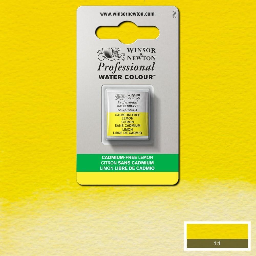 imageWinsor amp Newton Professional Watercolour Revival Collection Half Pan Tyrian PurpleCadmiumfree Lemon