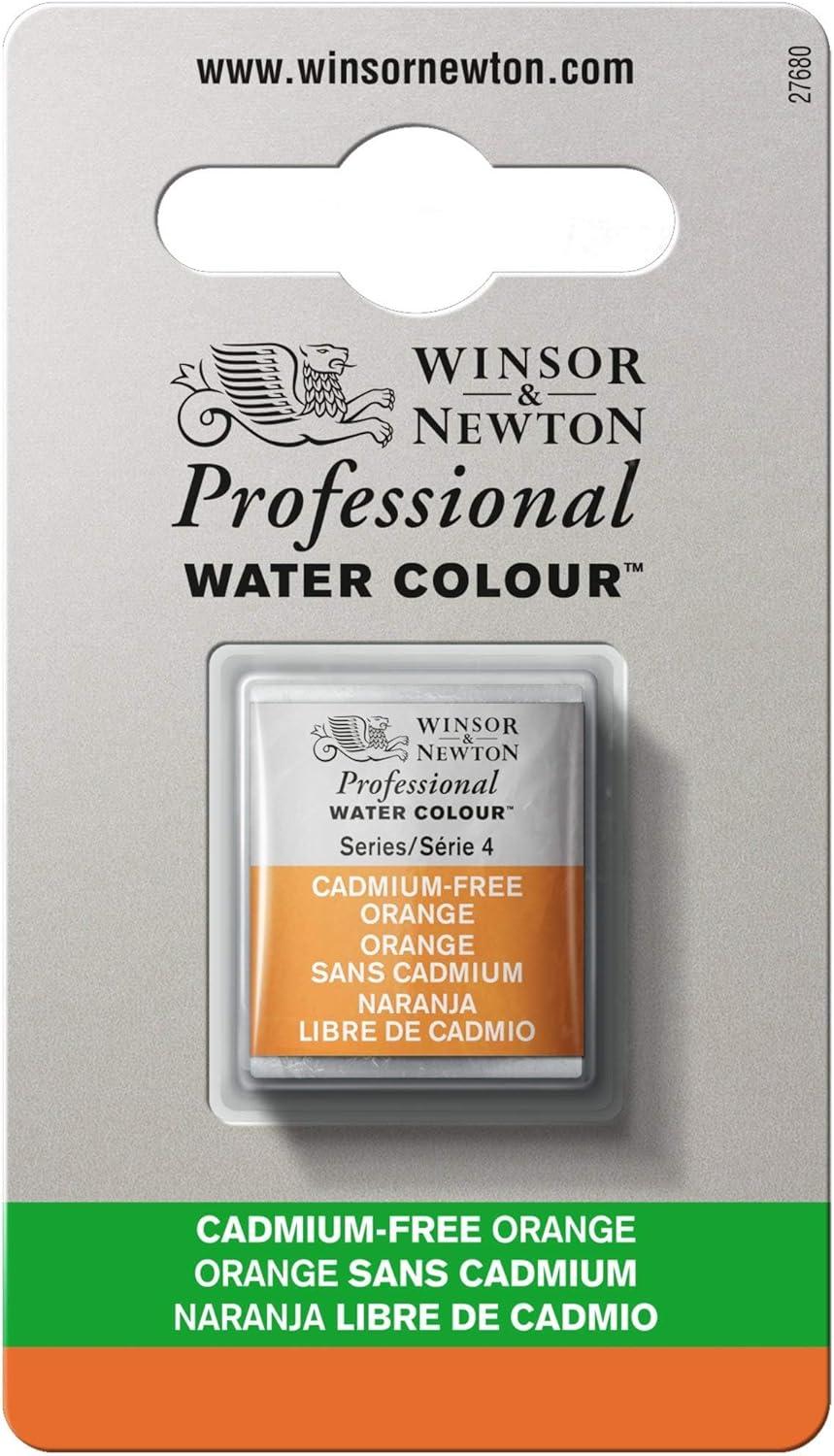 imageWinsor amp Newton Professional Watercolour Revival Collection Half Pan Tyrian PurpleCadmiumfree Orange