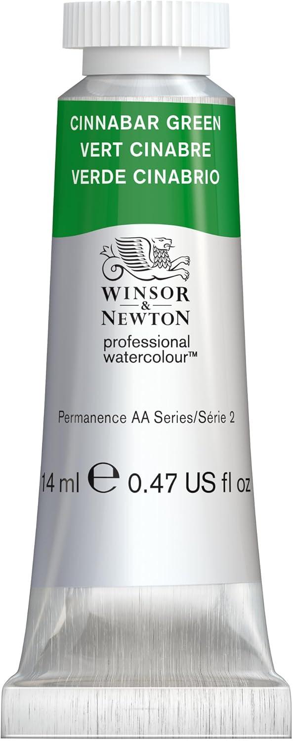 imageWinsor amp Newton Professional Watercolour Revival Collection Half Pan Tyrian PurpleCinnabar Green