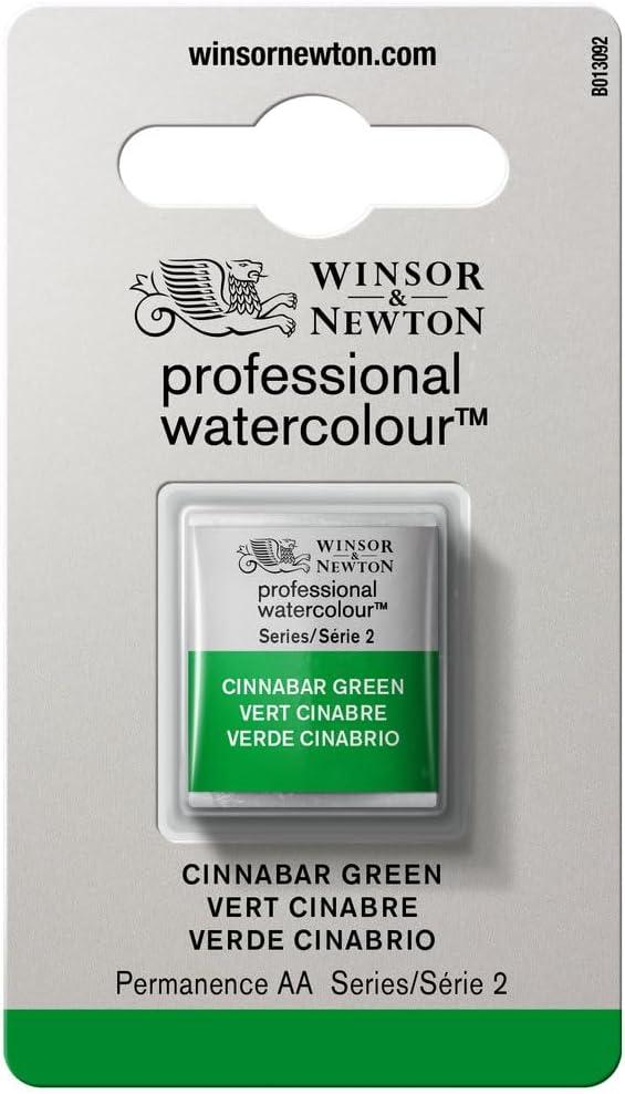 imageWinsor amp Newton Professional Watercolour Revival Collection Half Pan Tyrian PurpleCinnabar Green