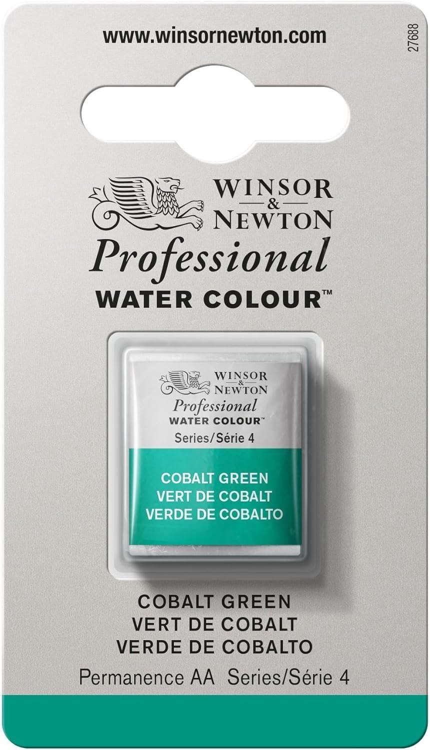 imageWinsor amp Newton Professional Watercolour Revival Collection Half Pan Tyrian PurpleCobalt Green