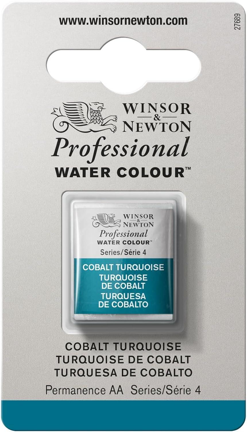 imageWinsor amp Newton Professional Watercolour Revival Collection Half Pan Tyrian PurpleCobalt Turquoise
