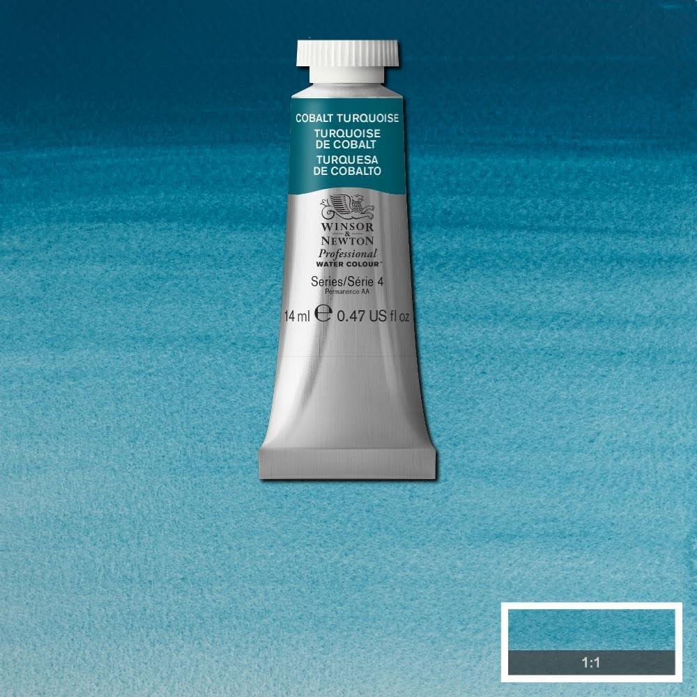 imageWinsor amp Newton Professional Watercolour Revival Collection Half Pan Tyrian PurpleCobalt Turquoise