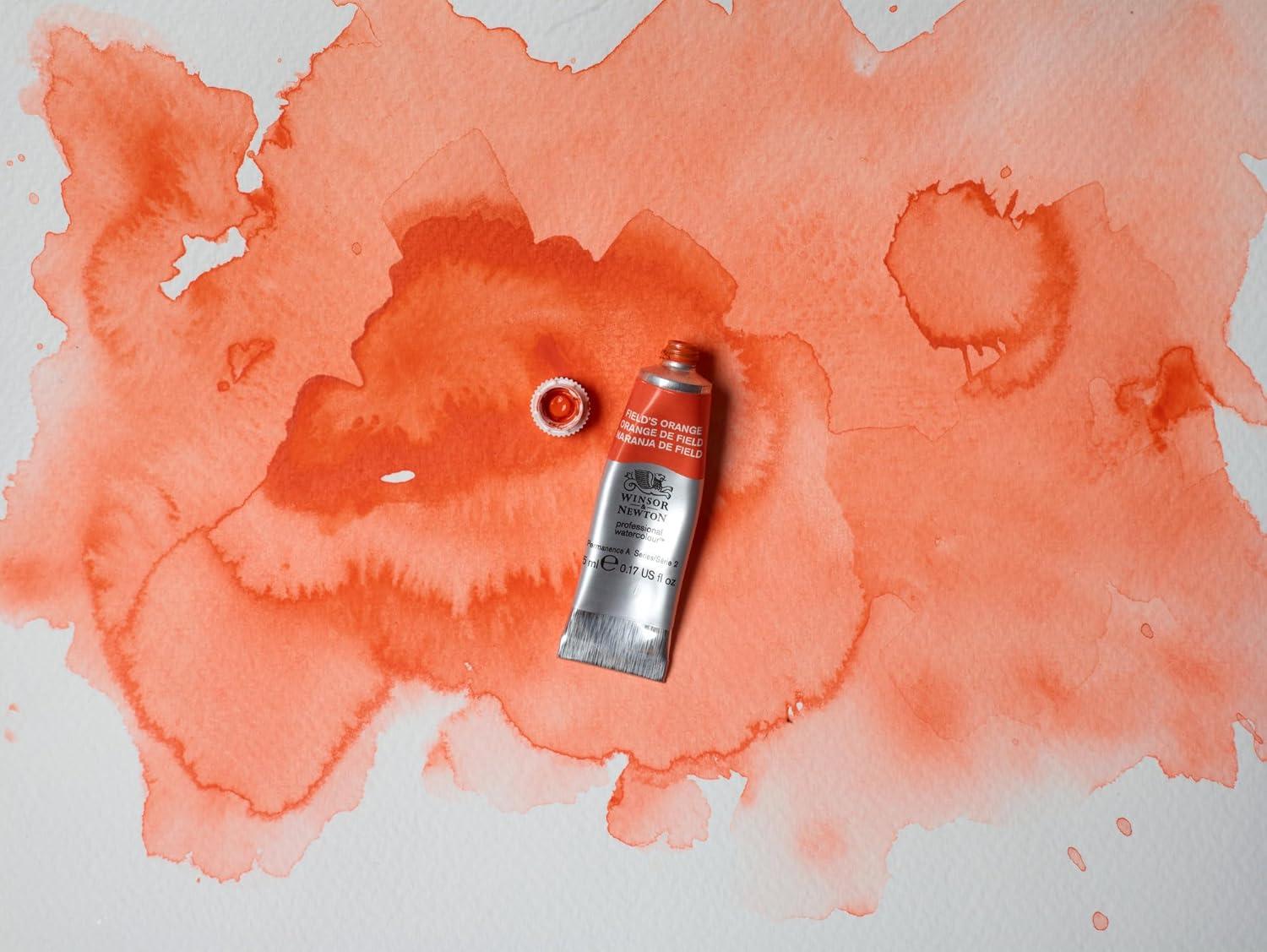 imageWinsor amp Newton Professional Watercolour Revival Collection Half Pan Tyrian PurpleFields Orange