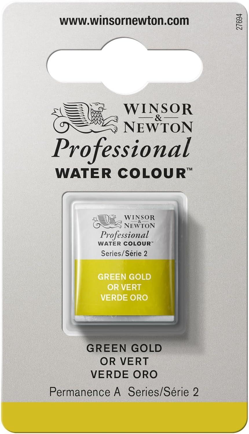 imageWinsor amp Newton Professional Watercolour Revival Collection Half Pan Tyrian PurpleGreen Gold