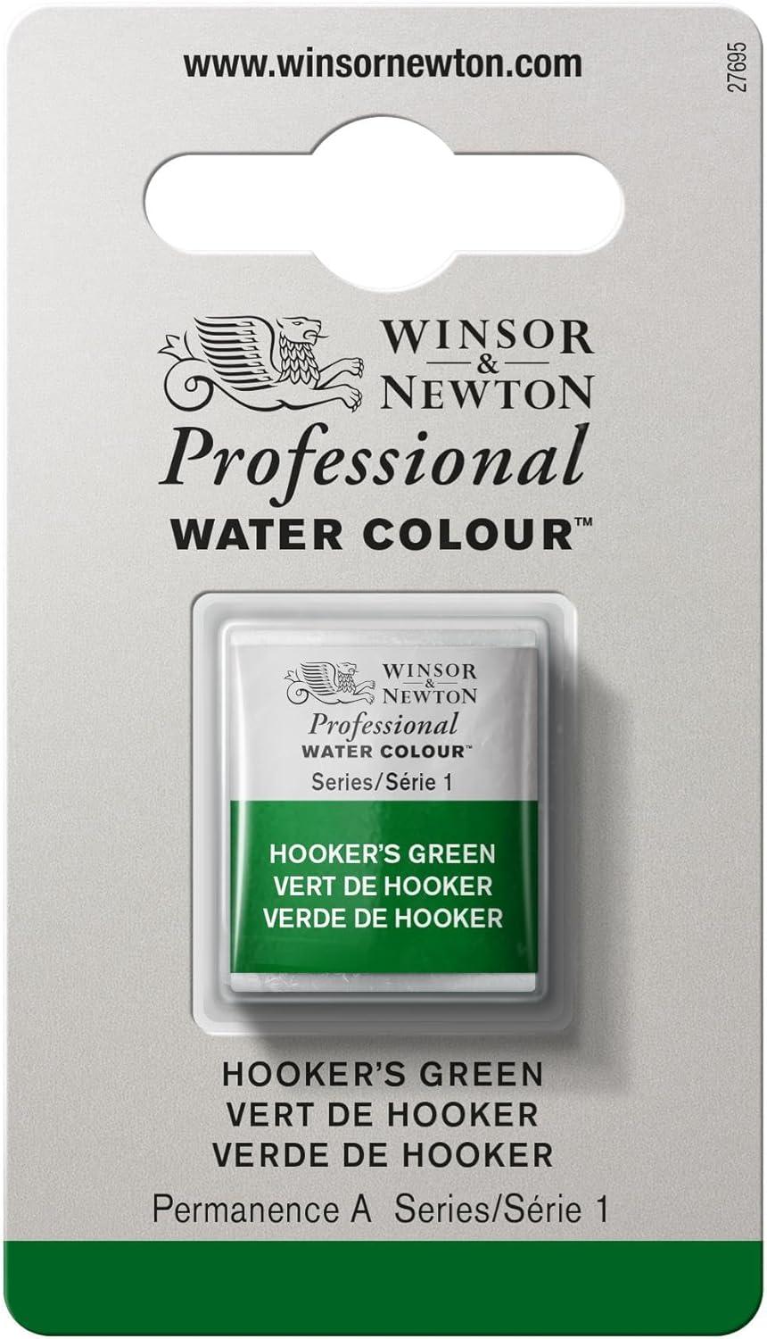 imageWinsor amp Newton Professional Watercolour Revival Collection Half Pan Tyrian PurpleHookers Green