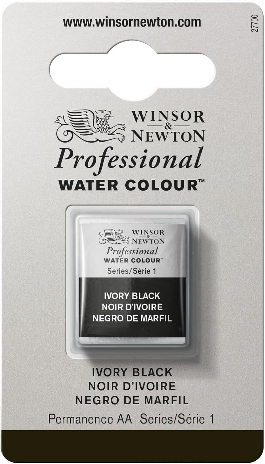 imageWinsor amp Newton Professional Watercolour Revival Collection Half Pan Tyrian PurpleIvory Black